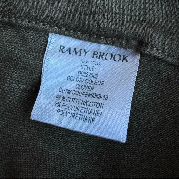 RAMY BROOK | Arizona Cargo Pants in Clover | Olive Green High Waisted Ankle | 28 - Picture 11 of 12
